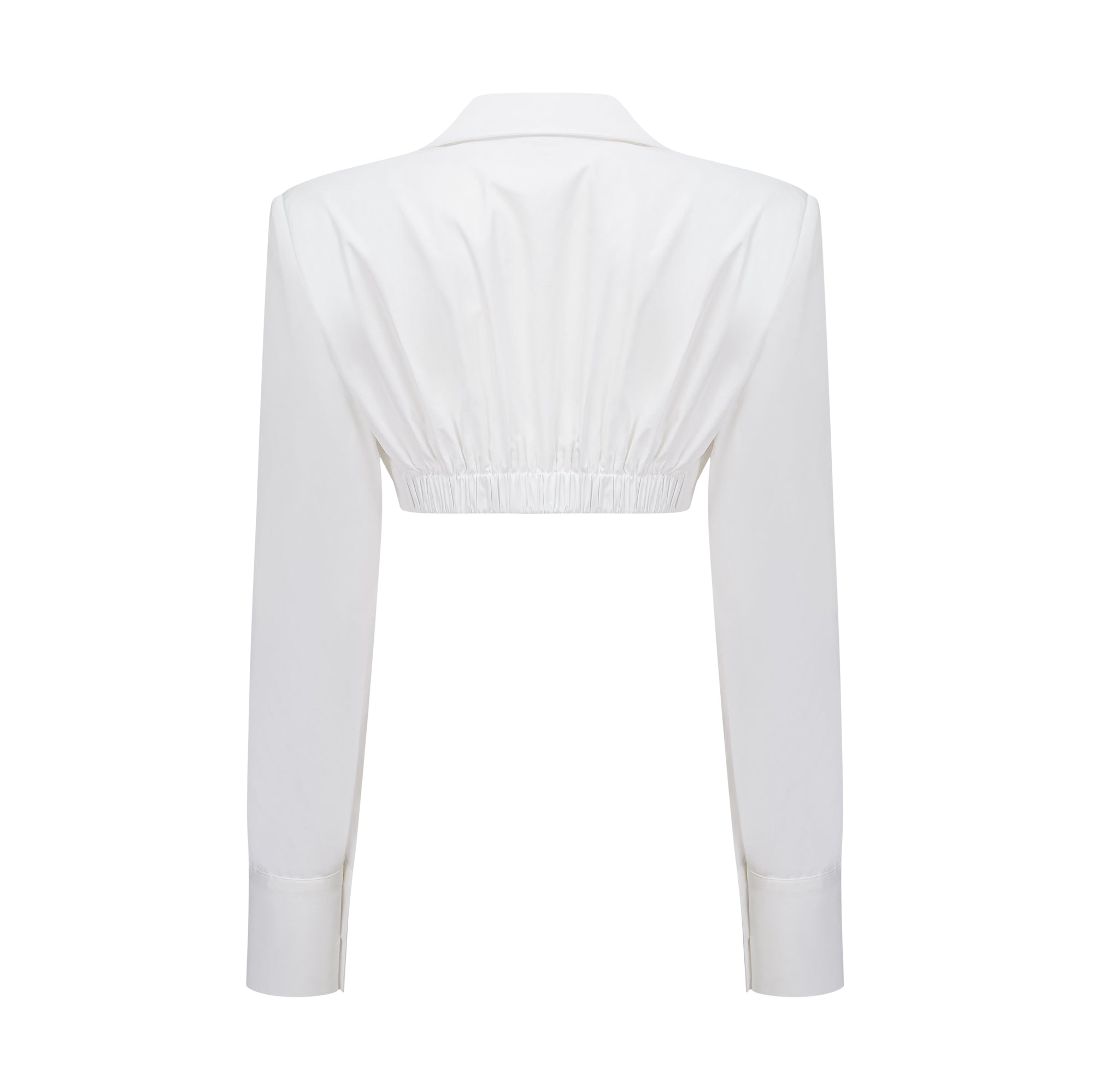 طقم قميص وتنورة كاترينا أبيض مزركش