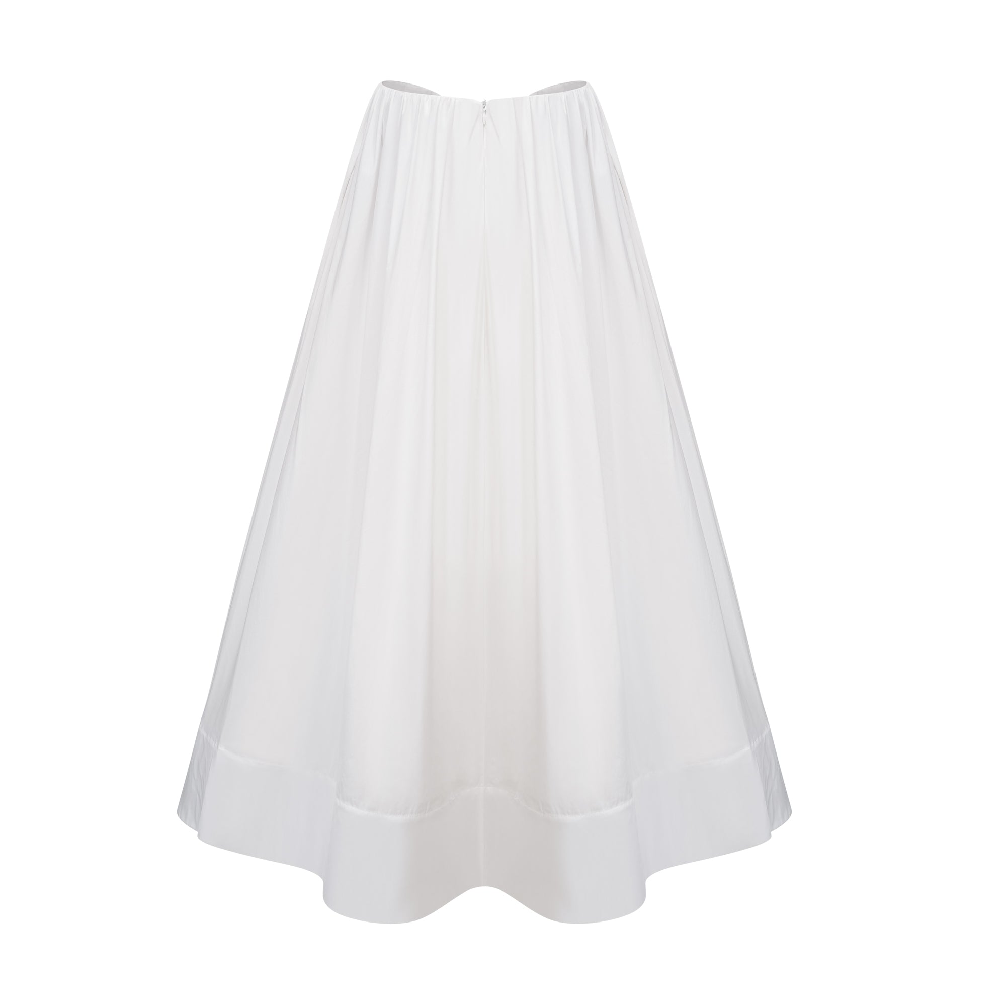 طقم قميص وتنورة كاترينا أبيض مزركش