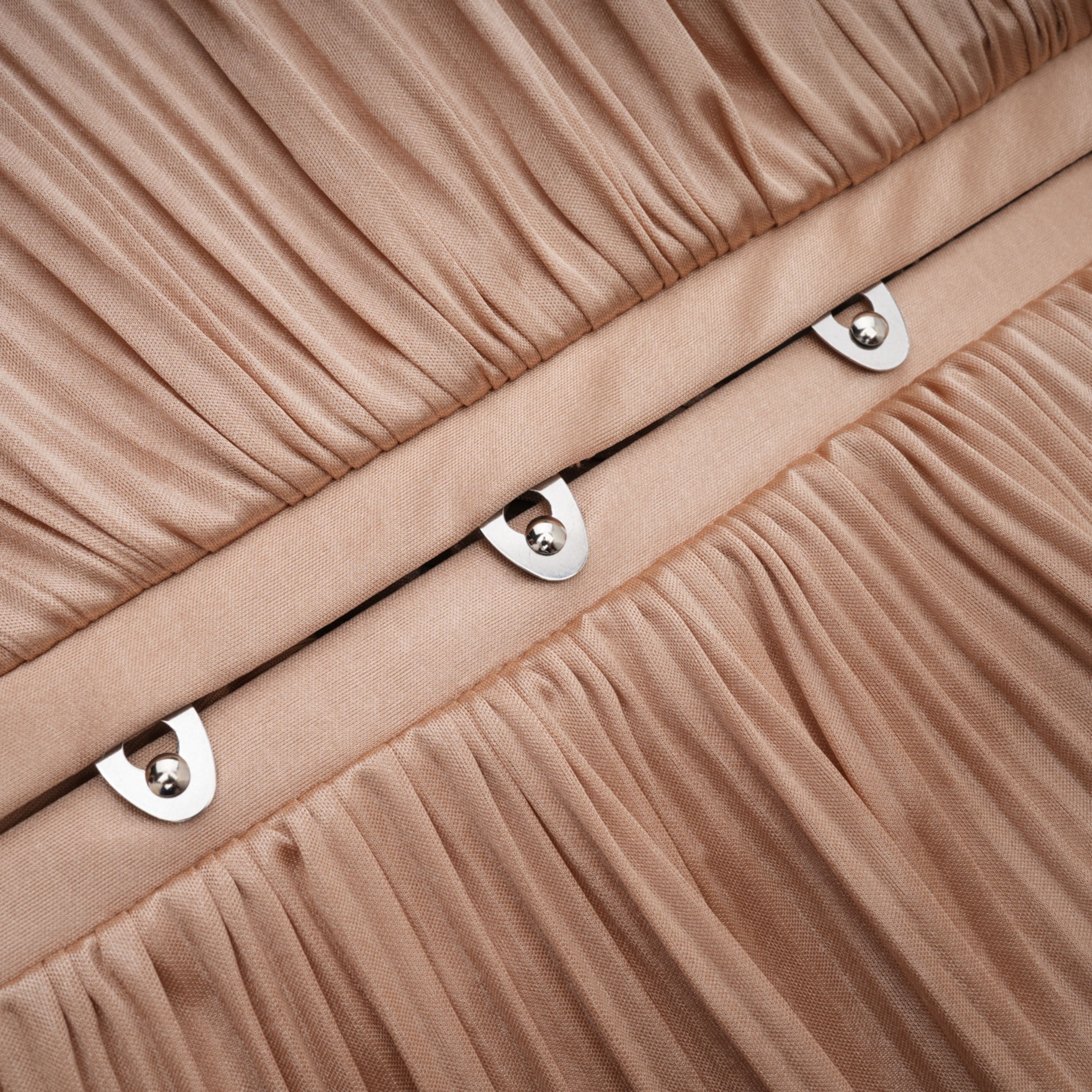 فستان ماكسي كورسيه لامع مطوي من Nicoletta Gold