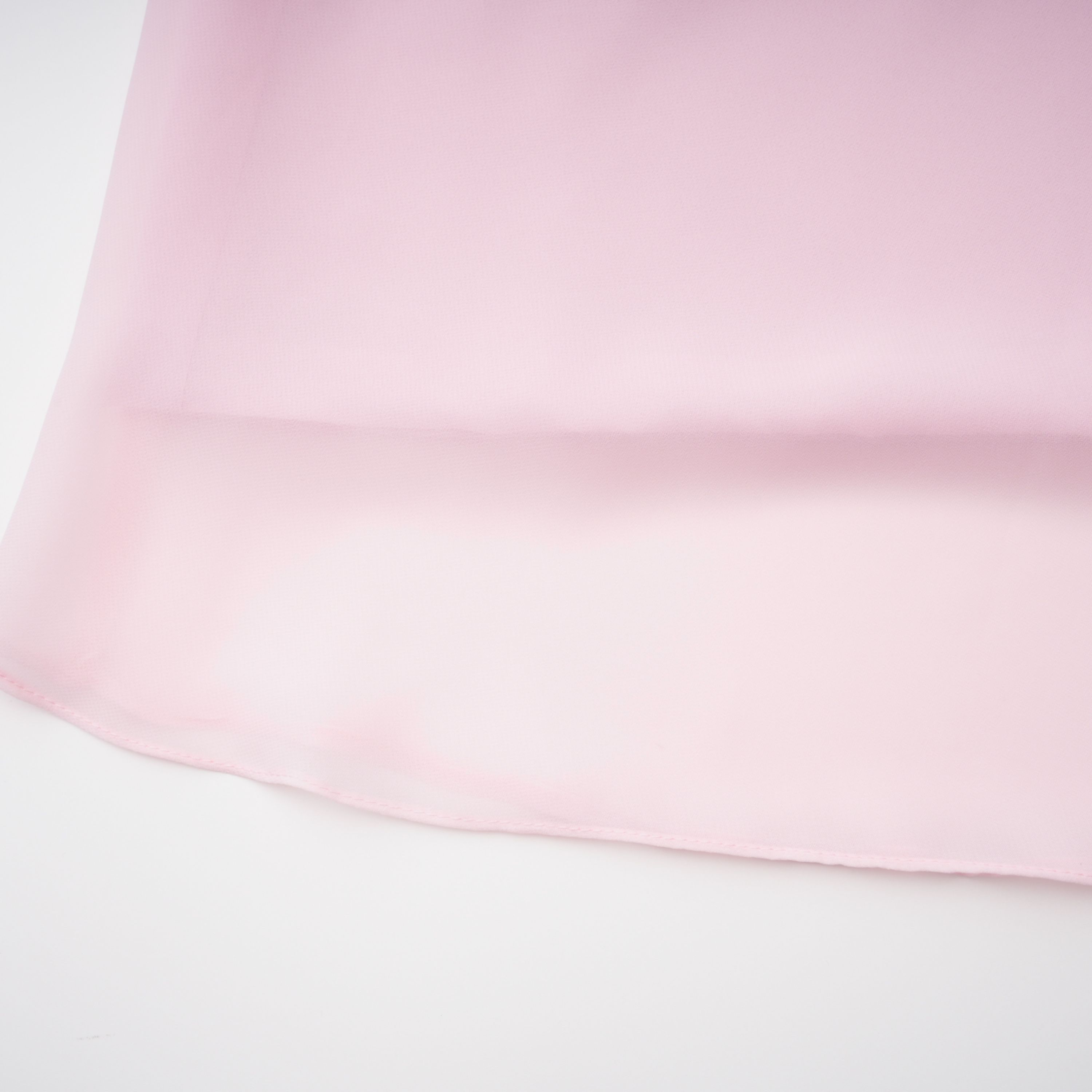 فستان طويل من الشيفون بدون أكمام بلون وردي روماني