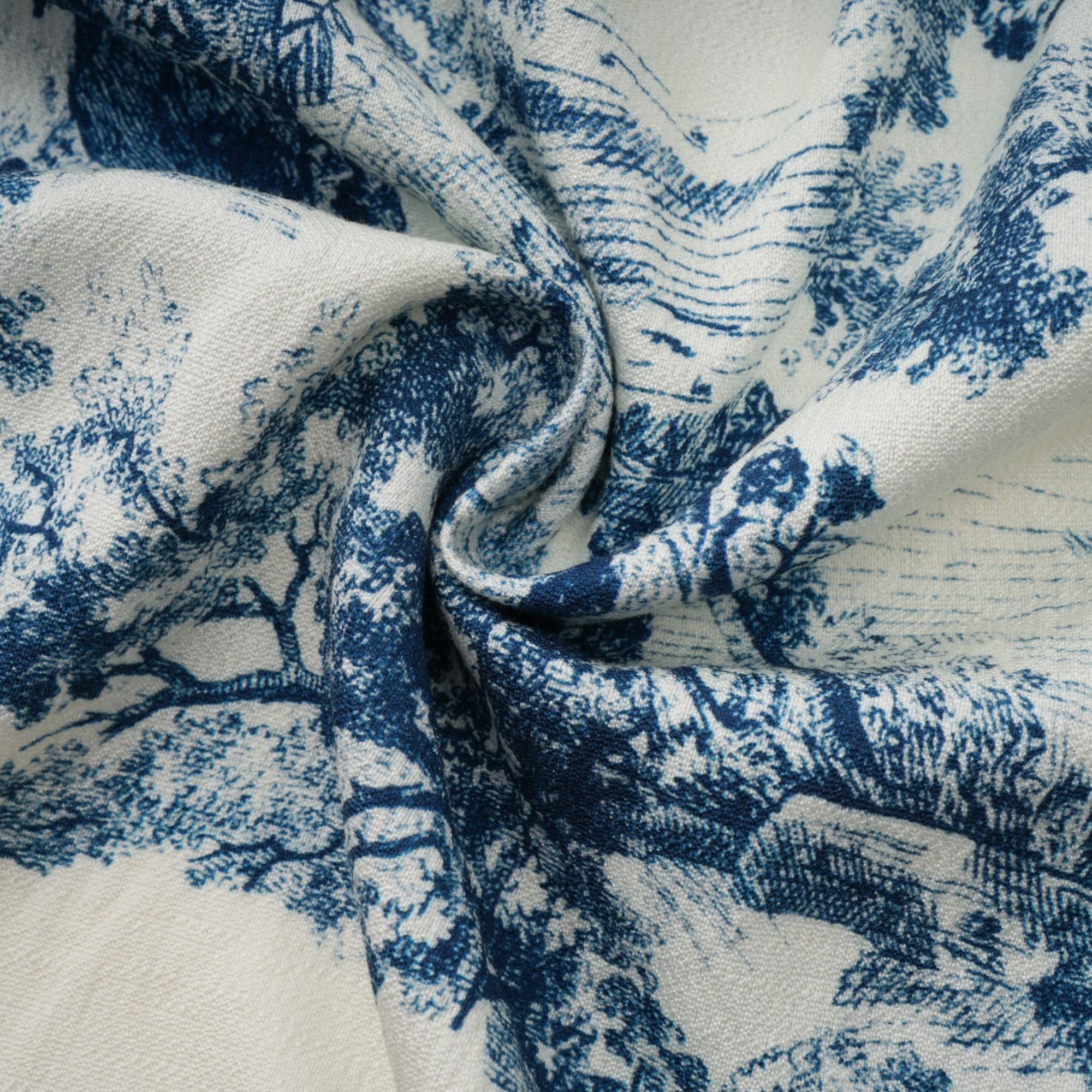 فستان ميدي بطبعة جرافيكية من Adélaïde باللون الأزرق (بيع نهائي - الولايات المتحدة فقط)