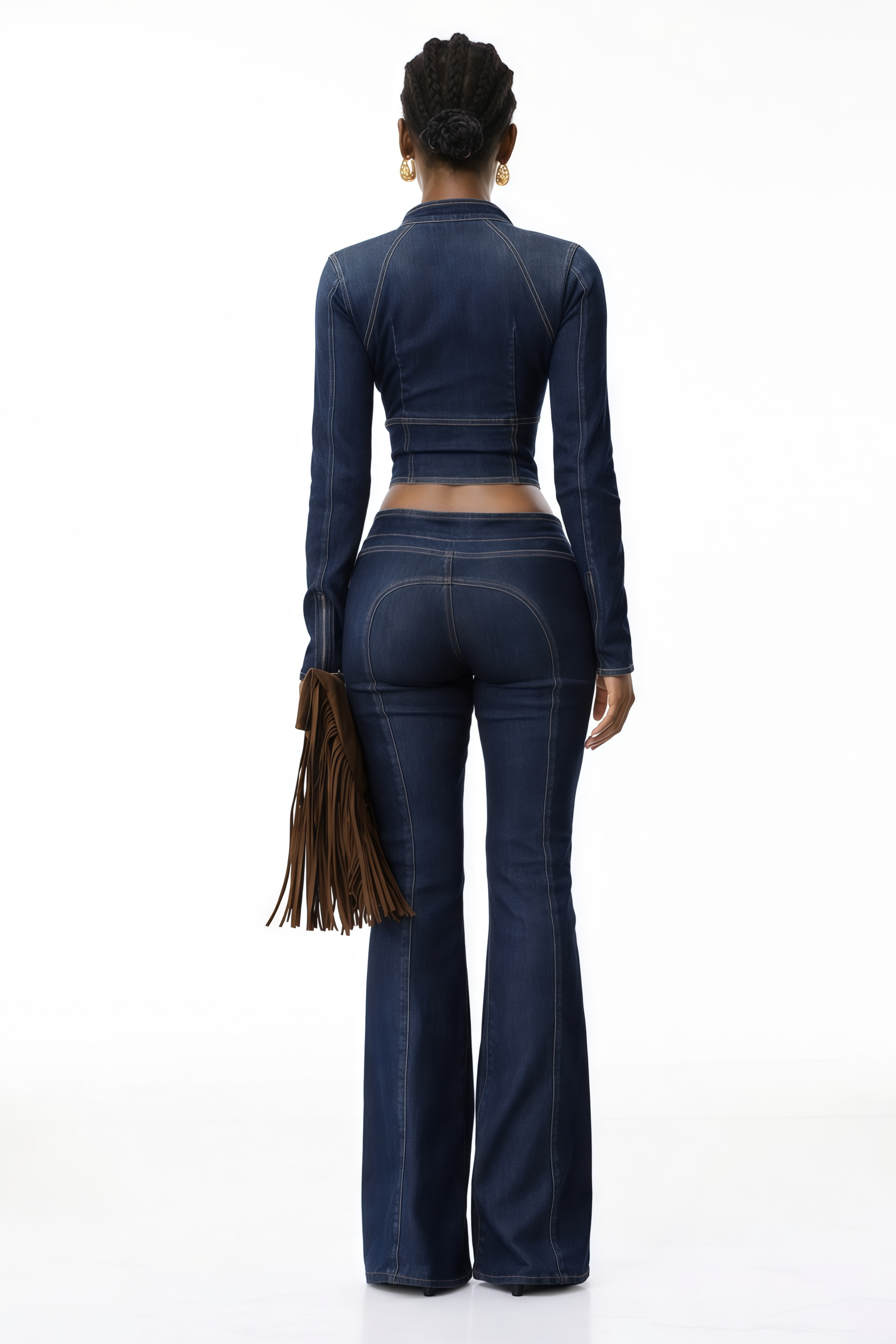 طقم كيونا إنديغو بلو دنيم لانس أب كوورد