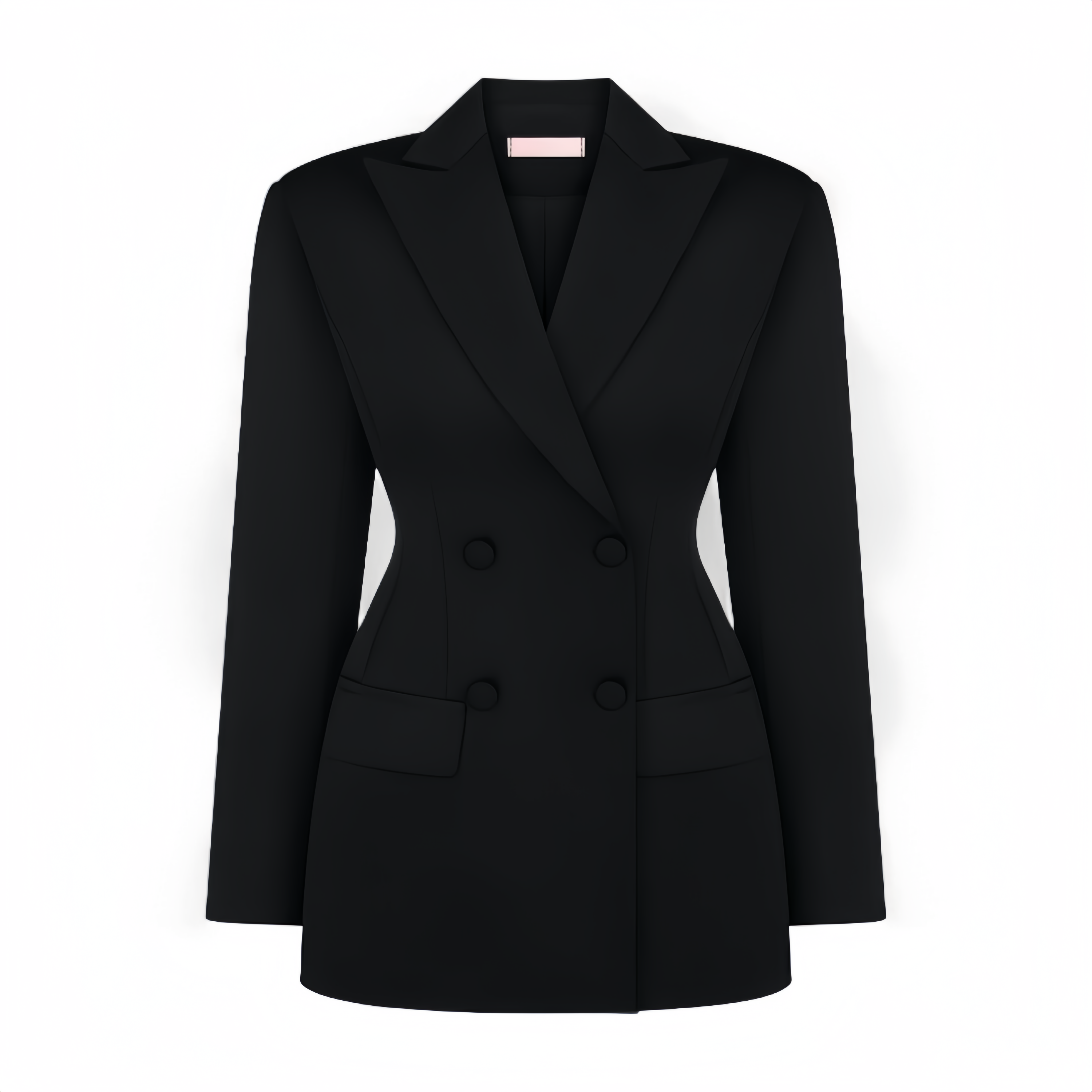 طقم سترة سوداء وتنورة دانتيل