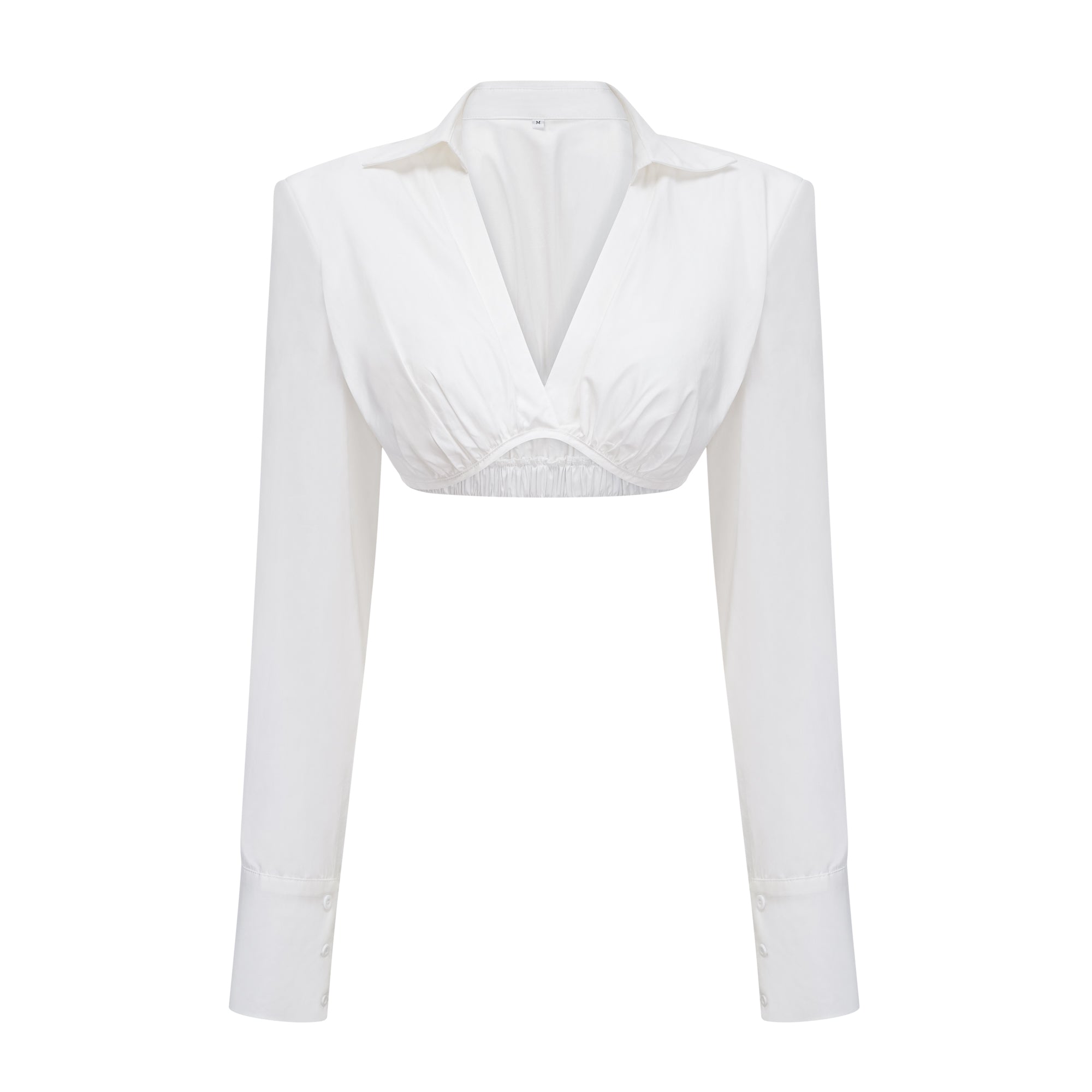 طقم قميص وتنورة كاترينا أبيض مزركش