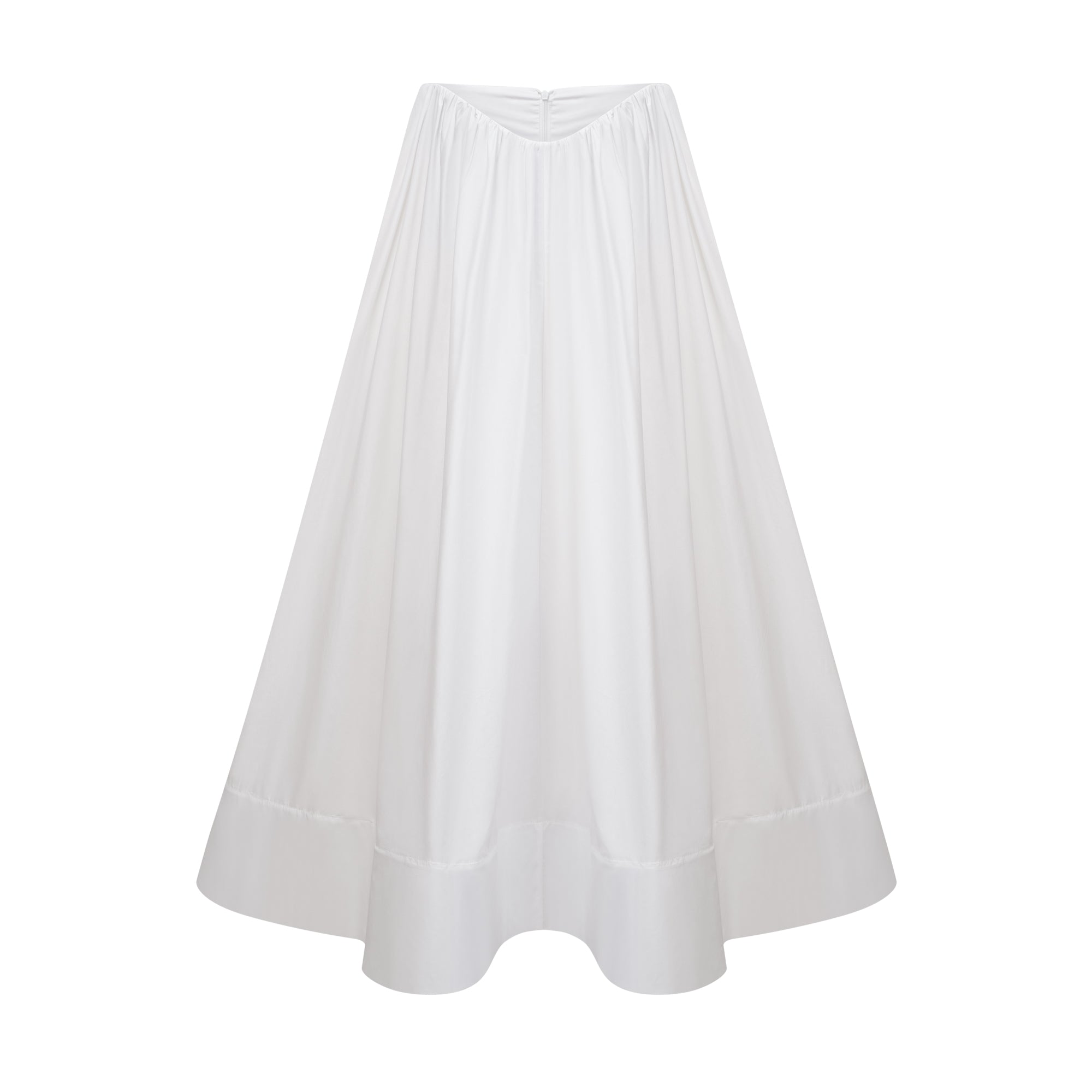 طقم قميص وتنورة كاترينا أبيض مزركش