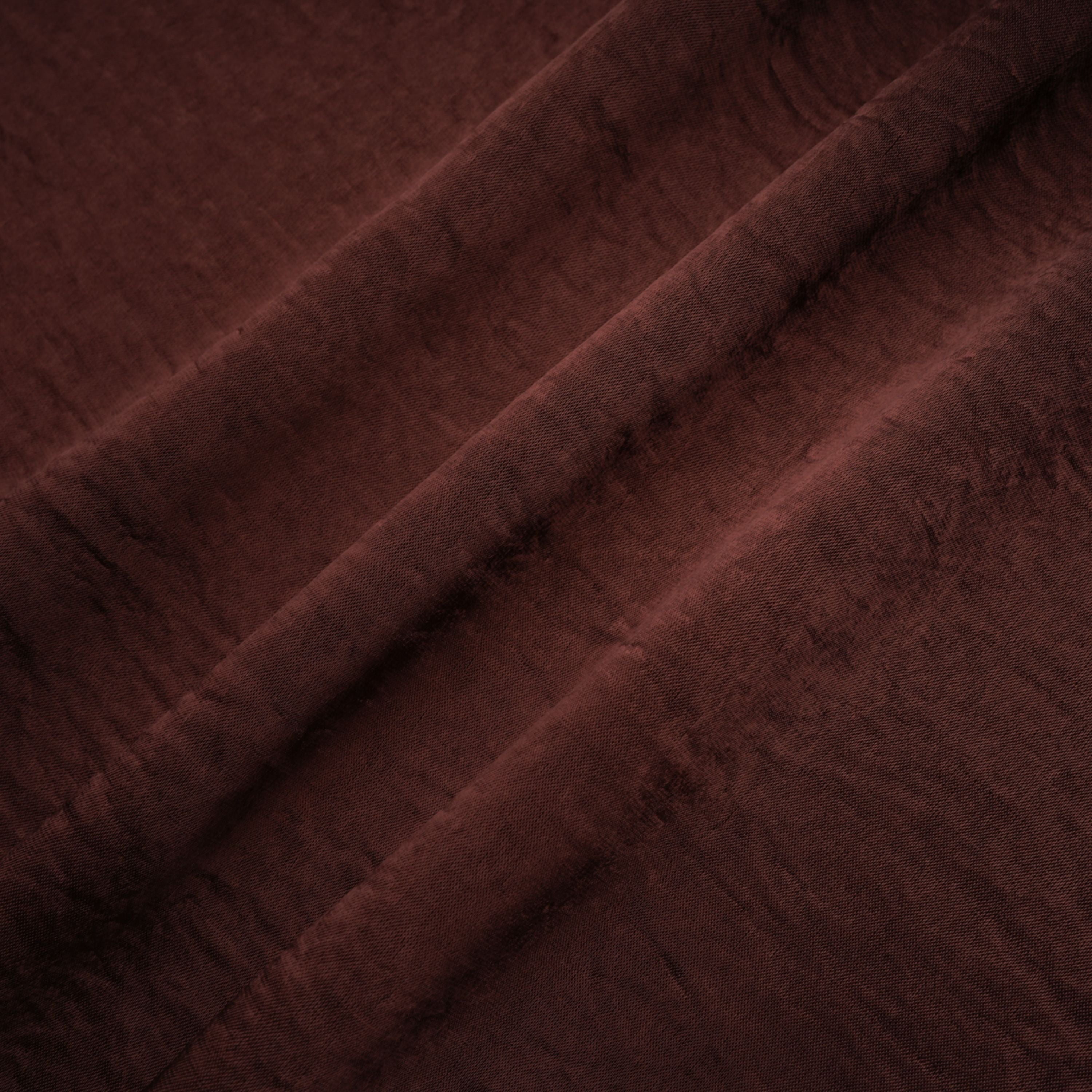 فستان طويل غير متماثل من الساتان مع كشكش من Luisa Brown